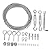 KICHOUSE 1 Set Flower Basket Heavy Turnbuckle Wire Rope Tensioner Suite Stainless Steel Wire Rope Stainless Steel Wire Rope Stainless Steel turnbuckle Screw Steel Wire