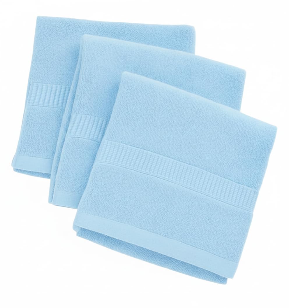 Dollar Bamboo Face Towel Ultra Absorbent & Odour-Free 3X Softer Than Cotton Face Towels 30 x 30 cm (Pack of 3)-image-38