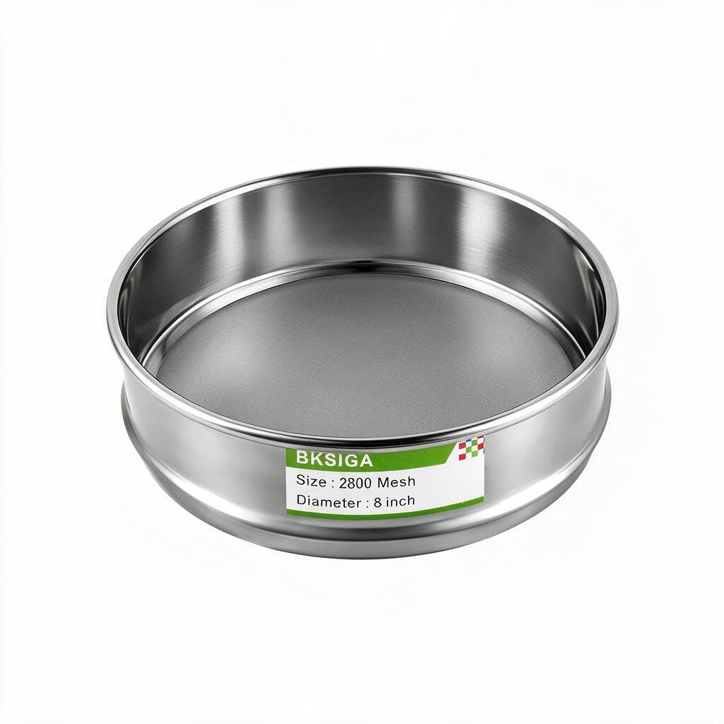 304 Stainless Steel Lab Sieves Pan,8" Diameter Standard Sieve Pan for Industrial Laboratory Homes — Amazon image 30