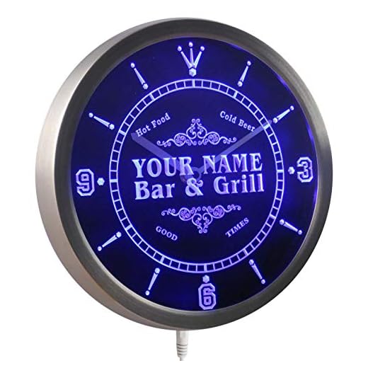 ADVPRO ncu-tm Name Personalized Custom Family Bar & Grill Beer Home Neon Sign LED Wall Clock