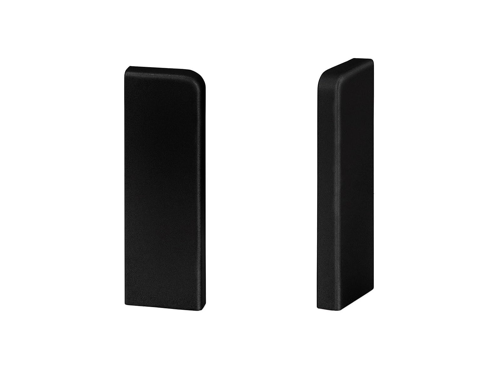 KGM Sockelleisten Endstücke Modern Schwarz 16x58mm