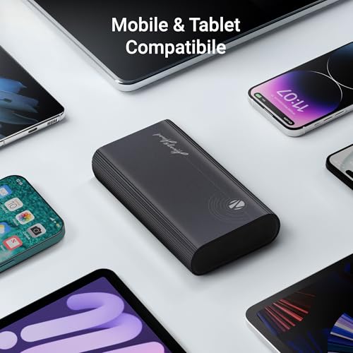 Image of ZEBRONICS 20000 mAh Power Bank | EnergiPOD 20R1 | 35W Fast Charging PD3.0 | Dual Type C & USB A | for iPhone, Android, Tablets & Other Devices | Slim Metal Body | Flight Friendly (Black)