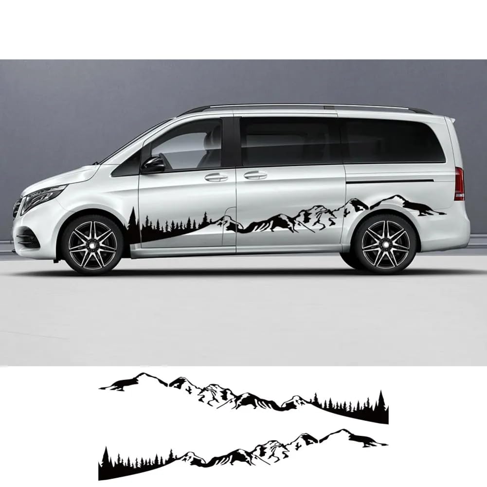 Lote de 2 Pegatinas, para Coche, para Mercedes Benz Vito Clase V W447 Viano W639, calcomanías de Vinilo con gráficos DIY, para Furgonetas Camper, Accesorios de Tuning.
