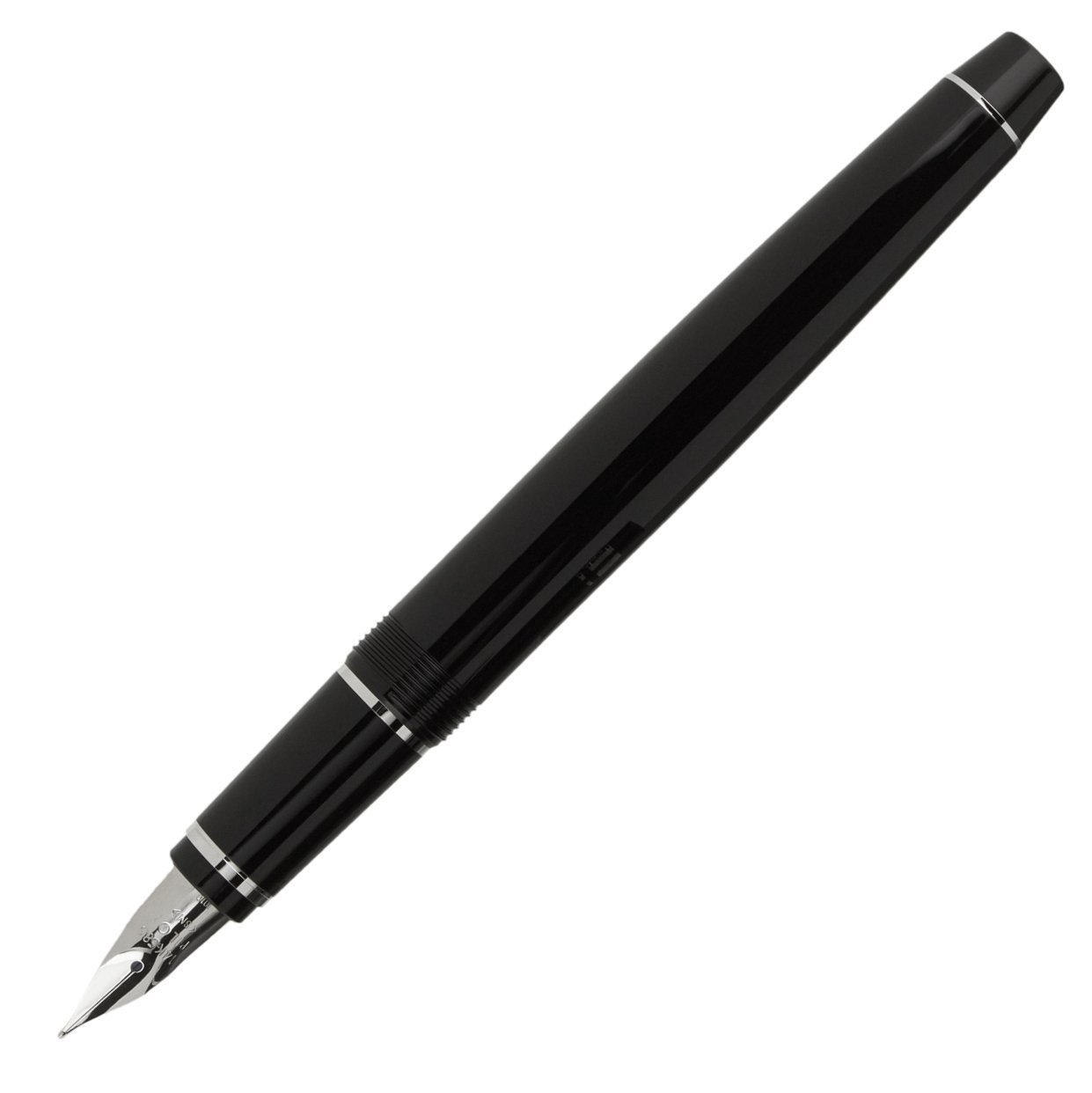 PILOTNamiki Falcon Collection Fountain Pen, Black with Rhodium Accents, Soft Extra Fine Nib (60740)