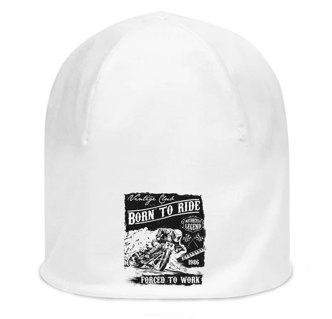 Bonnet moto legend blanc taille unique pour éviter les cheveux décoiffés - 3