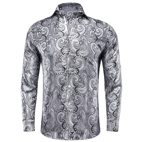 Chemise en soie homme luxe Suwequest motif cachemire cadeau idéal homme