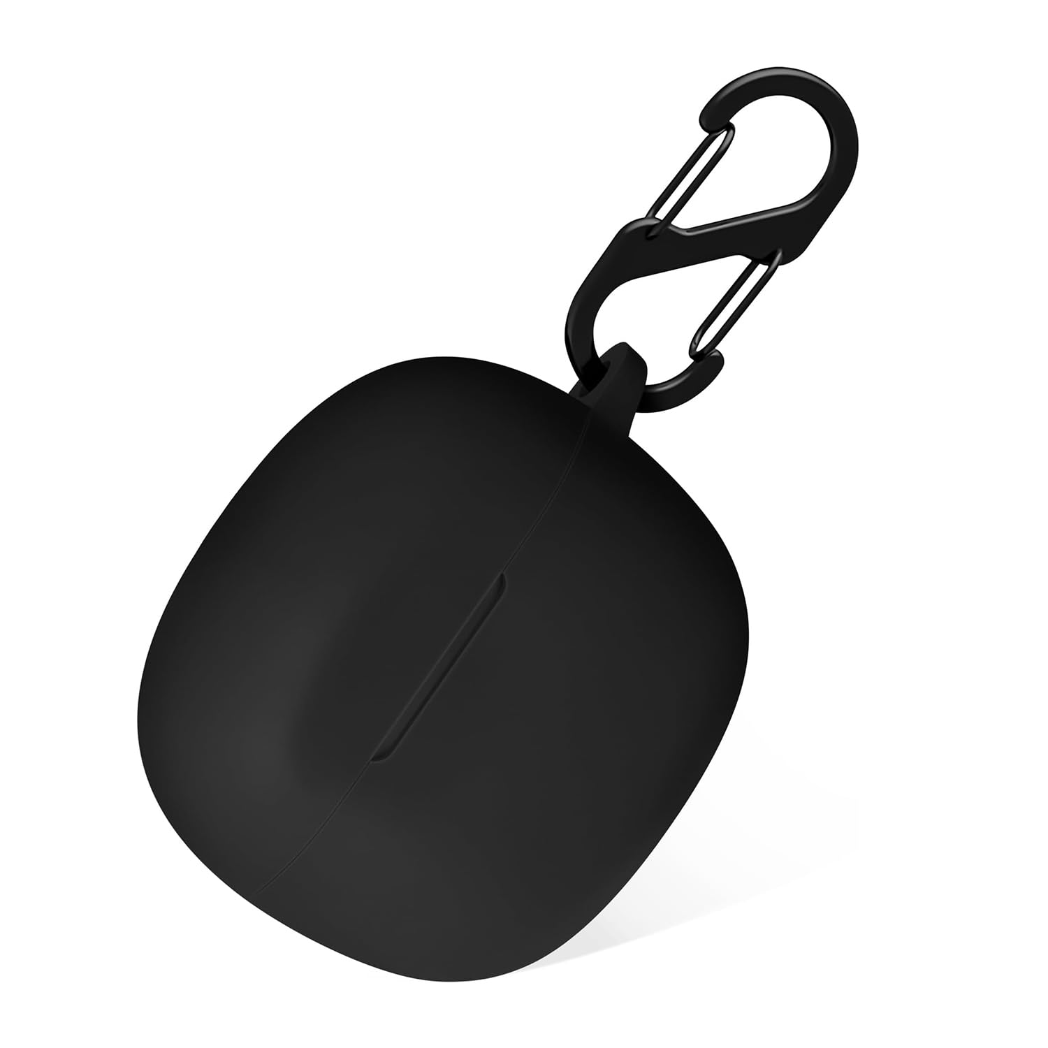 LIRAMARK Silicone Cover Case with Carabiner Compatible with Skullcandy Rail ANC Wireless Earbuds (Black)-image-33