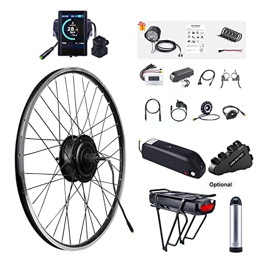 BAFANG 48V 500W Rear Hub Motor : 27.5" Electric Bike Conversion Kit with 48V 17.5Ah Shark Battery for 27.5 Inch Rear Cassette Wheel with 850C Display & PAS, Ebike Kit for Mountain Road Commuter