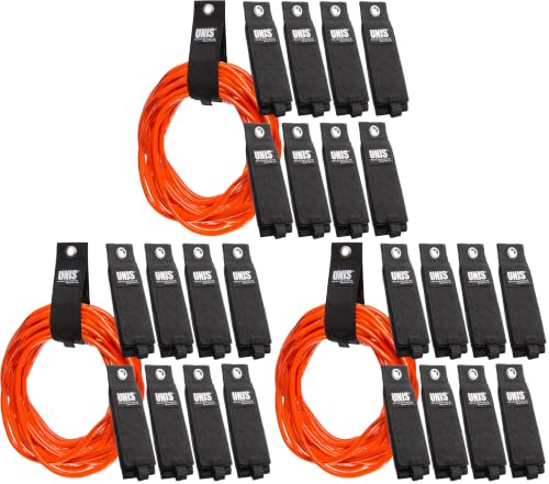 Image of 24 Pack Heavy Duty Large 13-inch Extension Cord Storage Extendable Cable Ties Strap Loop Hanger Organizer for Cable, Hose, Power Cord, and Rope