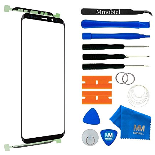 MMOBIEL Front Glass Repair Kit Compatible with Samsung Galaxy S9 G960 Series (Black) Display Touchscreen incl. Tool Kit