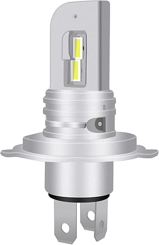 DAYWALKER H4 - Bombilla LED para faros delanteros de motocicleta HiLo Beam 9003 2700 lúmenes color blanco 6000 K chips CSP LED faros delanteros H4