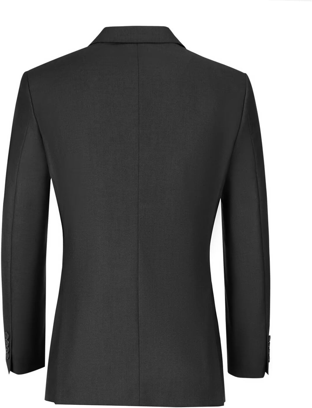 Men's Slim Fit 2 Piece Suit Set,Two Button Solid Blazer Shorts Suits Summer Business Tuxedo Set - Image 2