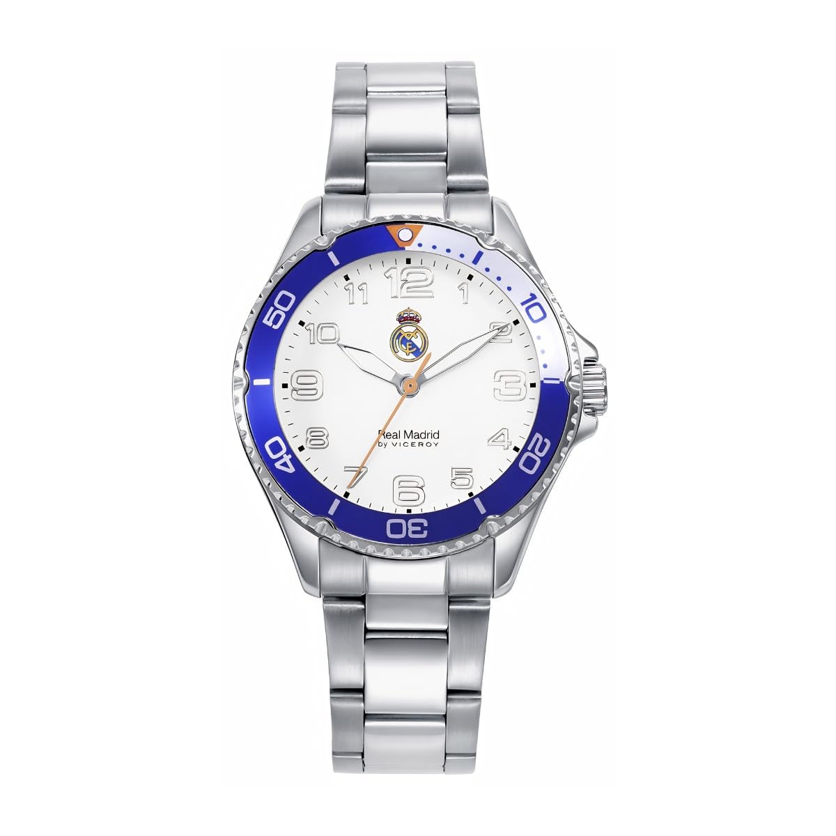 Viceroy Reloj Oficial Real Madrid para Mujer de Acero Inoxidable - Movimiento de Cuarzo - Esfera Blanca - Resistente al Agua 10 ATM - Cadete