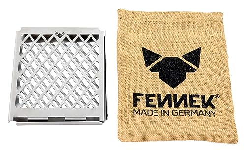 Grillrost für Feuerschale FENNEK Oktagon | Zweiteiliger Steckrost zum mobilen Grillen | gefertigt aus Edelstahl | Made in Germany