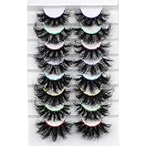 Mink Lashes Fluffy False Eyelshes Dramatic Wispy Fake Eyelashes Pack 8 Styles 22MM Long Thick Volume