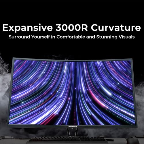 Image of Deco Gear 39 inch Curved Widescreen Gaming Monitor | 2560x1440 | 1ms MPRT | 165 Hz | 16:9 | HDR400 | 4000:1 | 1 x HDMI | 1 x DisplayPort - Limited Black Edition