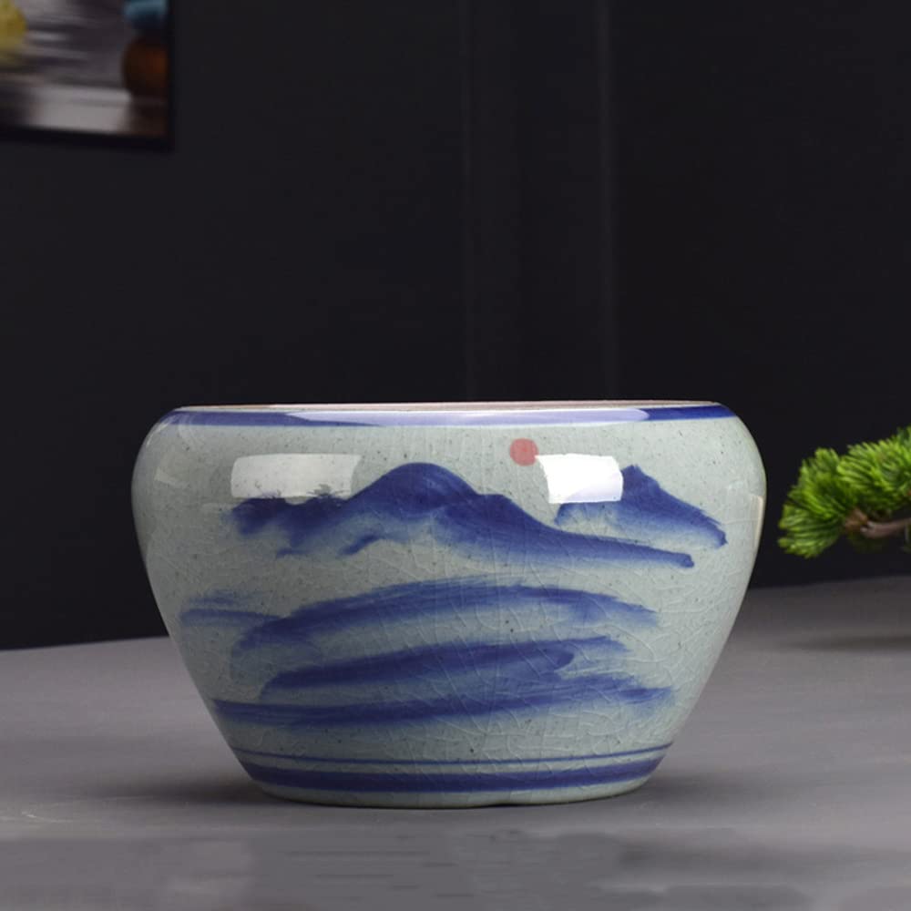 DFGHNBVC Large Succulent Planter Pots - Ceramic Indoor Outdoor Garden Pot With Drainage For Plant Flower,5.7/9.2 Inch,B-23.5 * 18.5 * 15cm