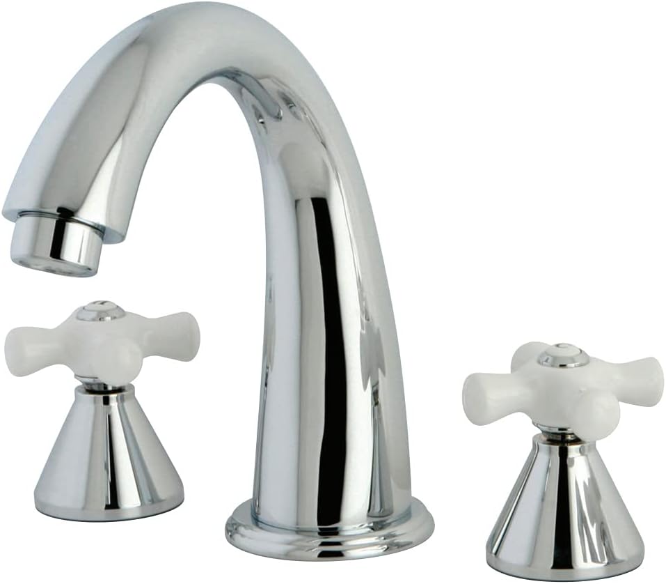 Kingston Brass KS2361PX Naples Roman Tub Faucet, Polished Chrome