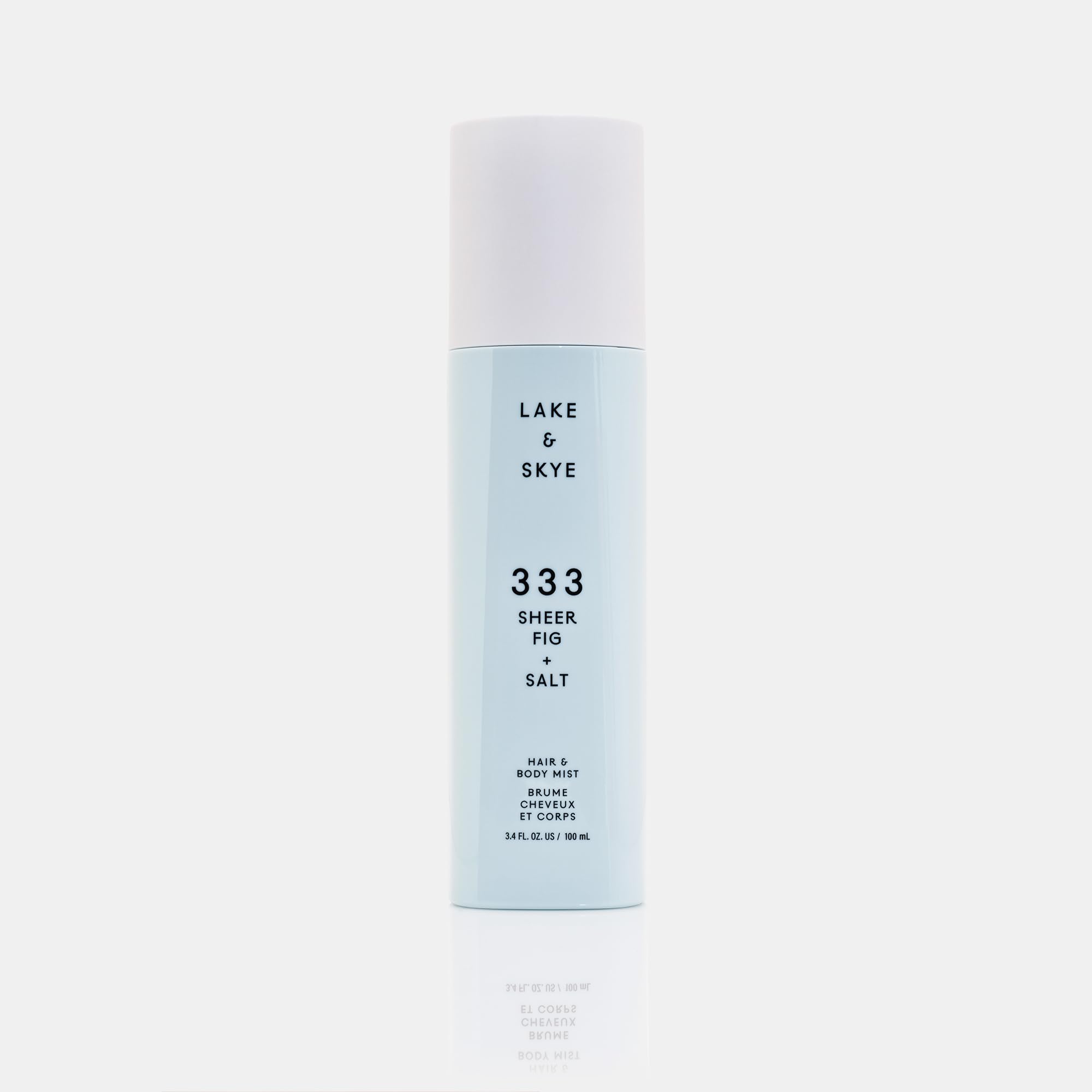 Lake & Skye 333 Sheer Fig + Salt Hair & Body Mist 3.4 Fl Oz (100 mL), Grapefruit Blossom, Salted Fig, Sandalwood, Hydrating