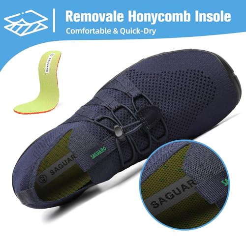 Image of Mishansha Water Shoes for Women Men, Quick-Dry Barefoot Swim Shoes with Drainage Holes, Lightweight Aqua Shoe for Beach Pool River Boating Yoga Walking