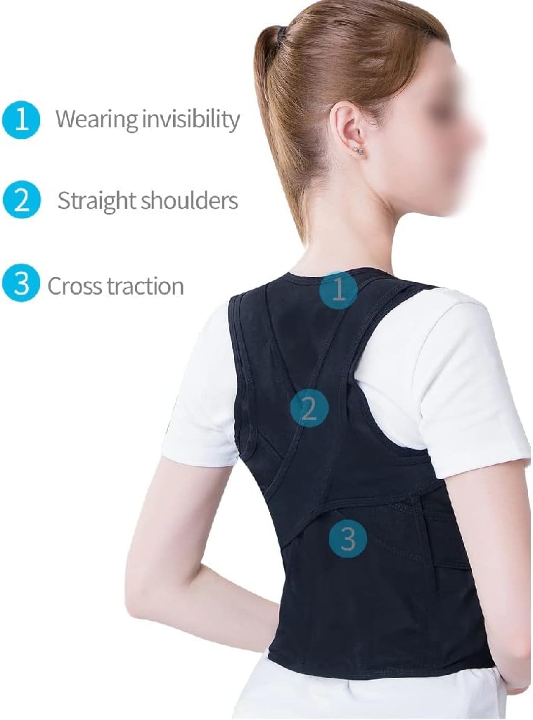 Adjustable Posture Corrector Back Support Belt Orthopedic Corset Spine Lumbar Shoulder Braces(XXXL code)