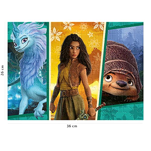 Puzzle 100 pièces : Disney : Raya et le dernier dragon Raya 'aventurière Ravensburger Nathan - vue 4