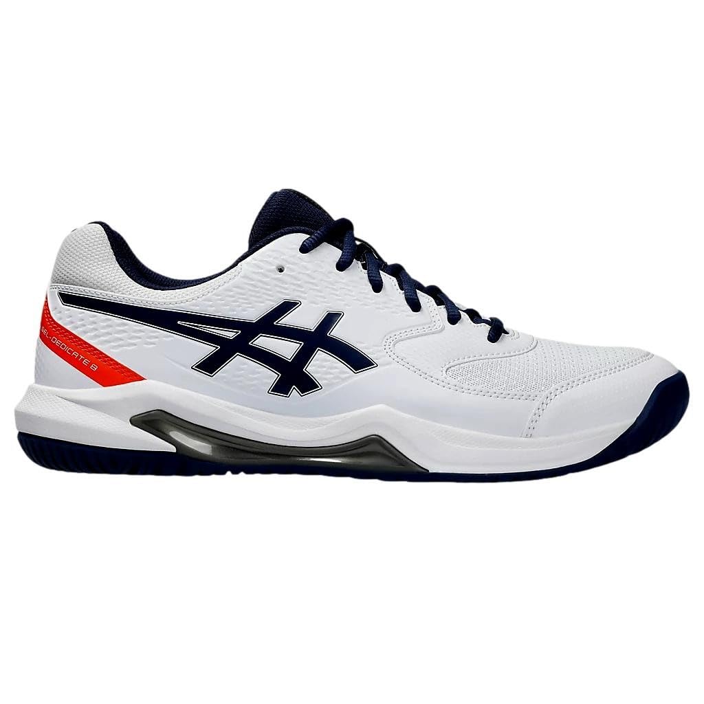 ASICS Herren Gel-Dedicate 8 Sneaker, White Blue Expanse, 46 EU