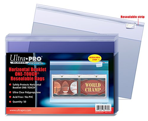 Sachet refermable pour booklet horizontal Ultra Pro One-Touch étui de rangement de cartes mémorabilia