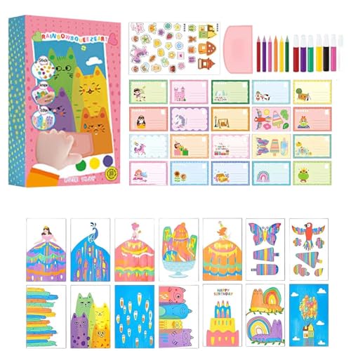 Creative leisure - for children with stickers Fun and durable activities, DIY game Development of creativity Fine motor skills, practical educational hobbies