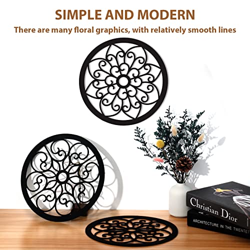 Bnesi 3 Pieces Thickened Rustic Wood Wall Decor,Modern Farmhouse Hanging Decoration for Living Room Bedroom Hallway Decor Office Kitchen Wall Decoration (Modern style) - Image 3