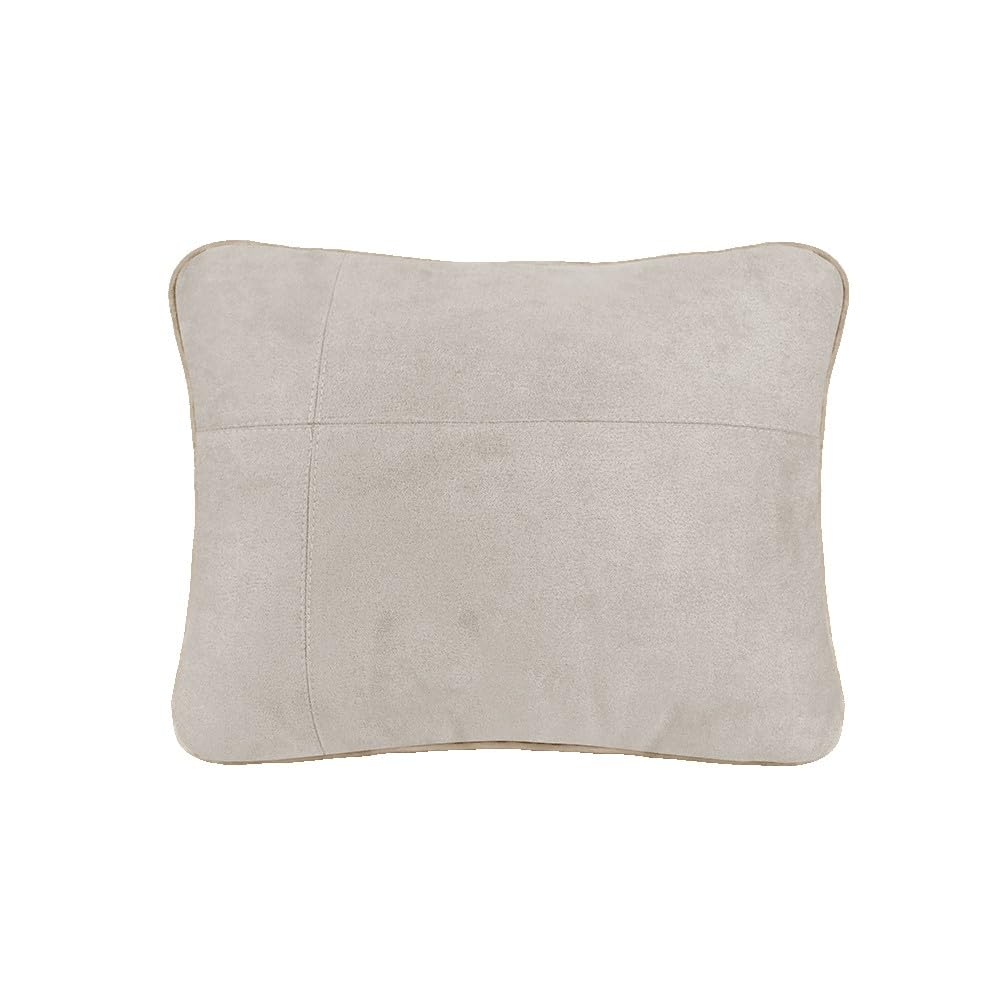 Coussin de soutien lombaire et cervical S pour voiture - Dossier toutes saisons en tissu daim - 27 x 23 x 10 cm