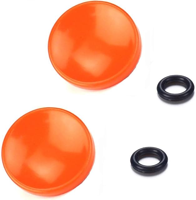 LXH 2 PCS Orange Concave Soft Shutter Release Button for Camera with Shutter Release Socket Compatible With Fujifilm X100T X100F X100S X-E2 X-E2S XPRO-1/2 X-T10/20 X10/20/30 PEN-F
