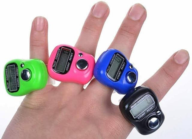 ONE BEST DEAL OBDL Tasbeeh Counter Finger Ring Electronic Digital Tasbeeh Tasbih Tally Counter Timer Beads for Islam Muslim Prayer Golf Scoring