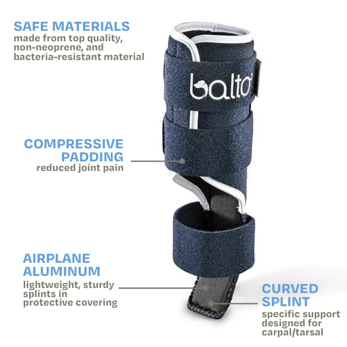 Image of Balto Splint Carpal /Tarsal Brace- Hyperextension Dog Brace with Aluminum Splint - Supports Fractures and Sprains - Front Leg Support (Small)