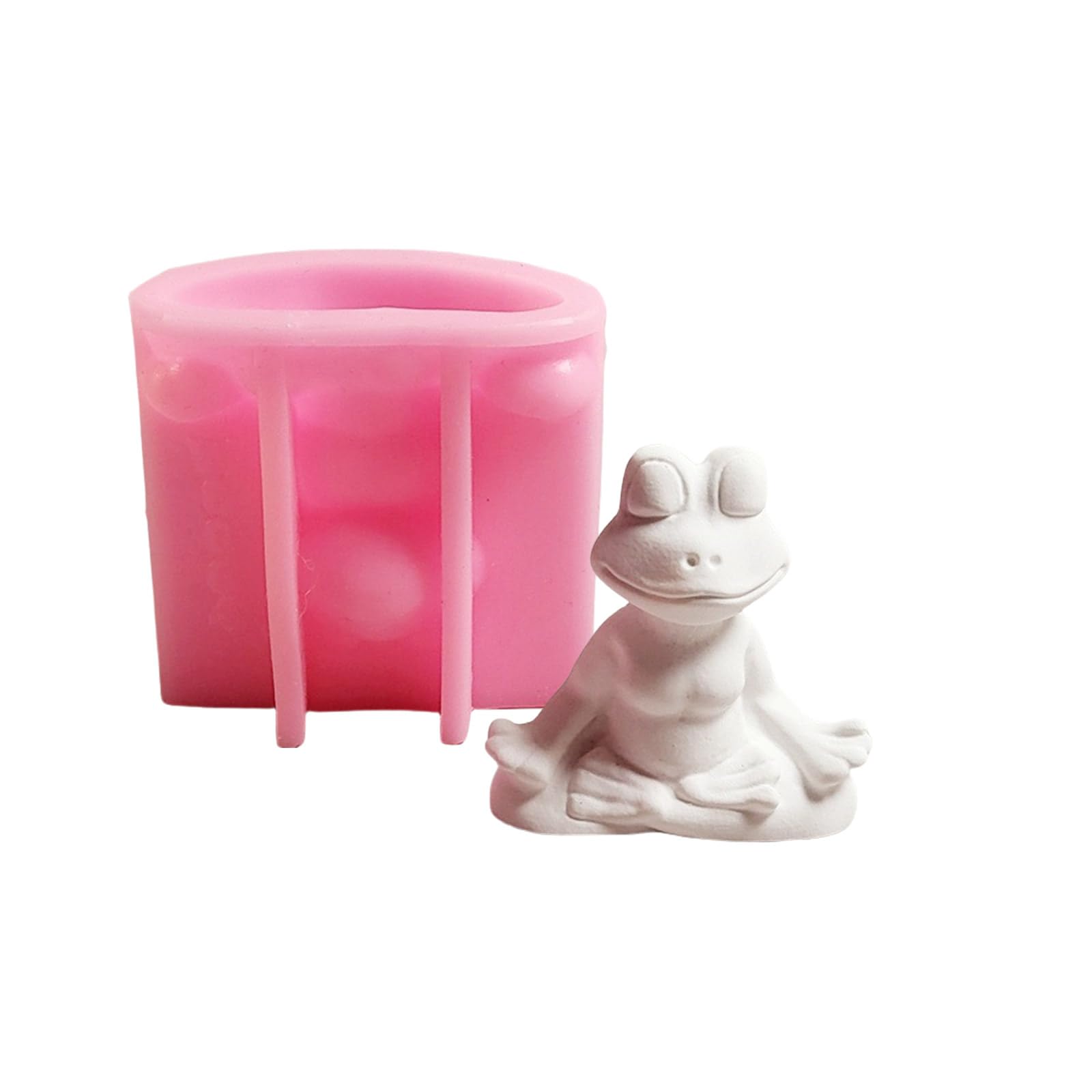 Xjdzineq Silicone Molds Epoxy Resin Castings Molds Frog Plasters for Home Decoration Animal Silicone