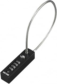 Outdoor Fence Gate Lock Locker - Bike, Cable Chain, Combination Locks Black