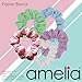Amelia Beauty, Medium Pastel Mix Ribbed Jersey Scrunchies, 2.5in Diameter, Gentle on Hair, Strong Hold, No Snag, No Dents or Creases. 10 Pack