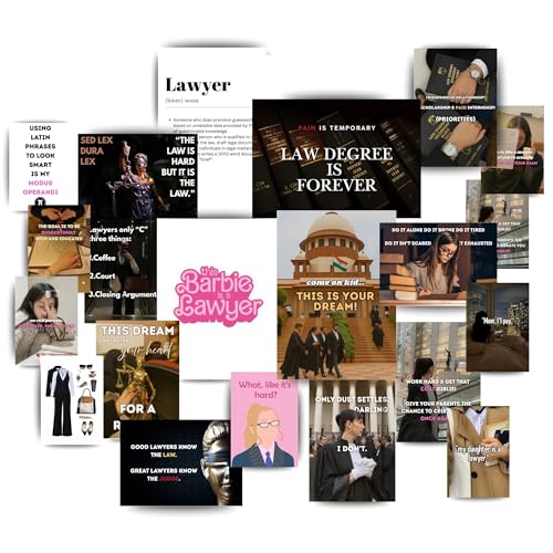 Image of Yellow Town India Female Lawyer Motivation Posters | Law School Wall Art for Women | Inspiring Legal Quotes & Aesthetic Decor | Study Room, Office, Dorm Motivation | Gift for Aspiring & Practicing Lawyers