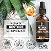 Retinol-serum-for-face-2oz-with-Hyaluronic-Acid-Vitamin-A-and-E-Aloe-Vera-Anti-aging-moisturizer-Fade-Dark-Spots-Clinical-Strength-Formula-by-InstaSkinCare InstaSkincare DOUBLE SIZED (2Oz) Retinol Serum for Face with Hyaluronic Acid + Vitamin E and A + Aloe Vera Anti-Aging Serum Pore Tightener Fade Dark Spots Clinical Strength Formula