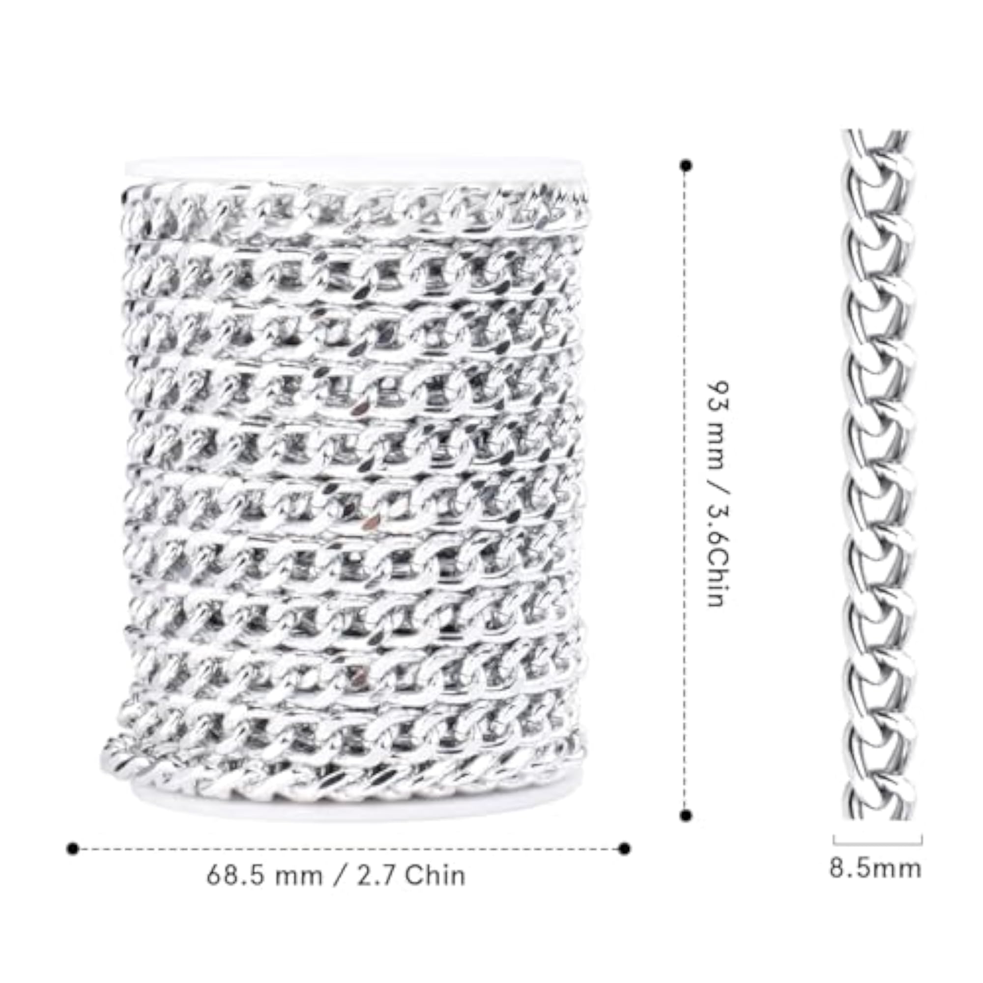 33 Feet Large Aluminium Curb Cuban Chains