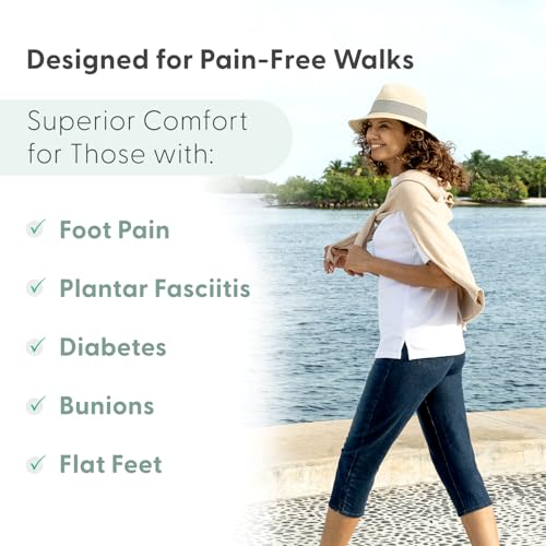 Orthofeet Women's Orthopedic Knit Francis No-Tie Sneakers4