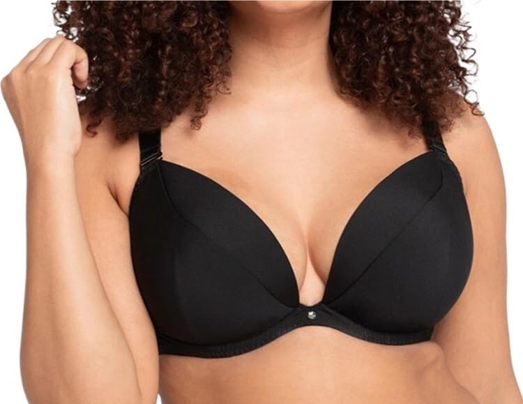 GeRRiT 2024 Small Cup Bust Bra with Shoulder Straps for Multiple Wear Styles 606570DEFGHIJKLM (Color : Black, Size : 65K/UK30H)