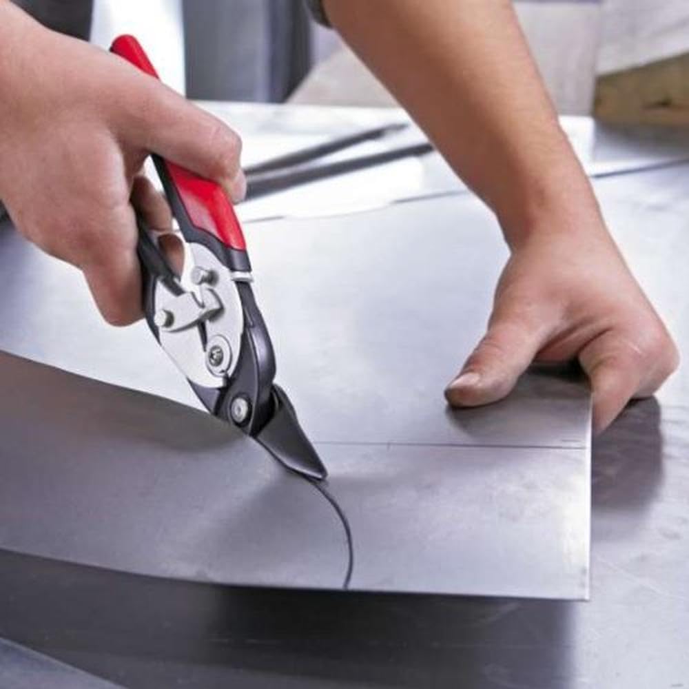 Bessey D29ASS-2 cutting snips right cutting, Black/Red/Silver