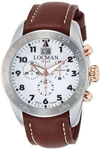  [Orologio Uomo] ISOLA D\'ELBA 0460M08-0RWHBKPN Marrone, Cinturino