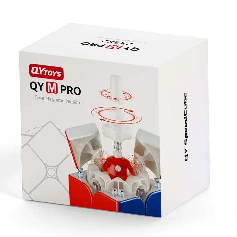 Image of QiYi M Pro 2x2 (Core Magnetic) Speed Cube - Stickerless Ball-Core Magnetic 2x2 Puzzle with Dual Adjustment System, Smooth & Stable Turning for Speedcubers & Beginners