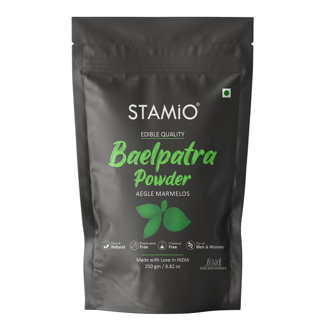 Baelpatra Powder 250 gm | Bilva Leaves, Bel Patra/Leaf, Aegle marmelos | Digestive Health | Diabetes | In Pouch 8.82 oz