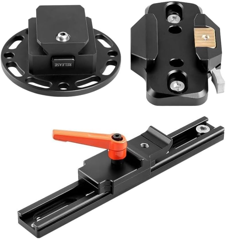 Alvin's Creativity DJI Ronin 2 Mounting Bundle | Quick-Release Adapter + Top Expansion Plate with 3/8"-16 Threads for Arm, Car Mount, Slider & Camera Rigs