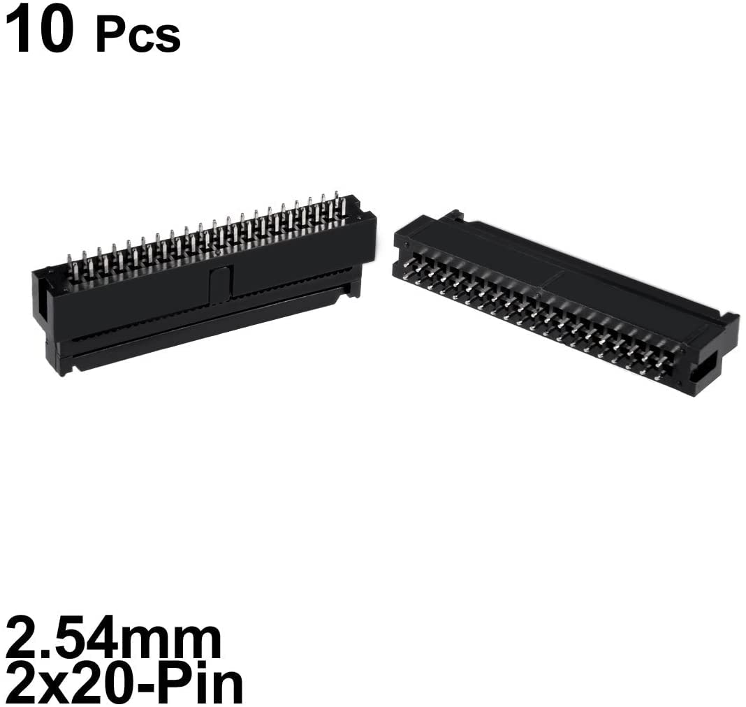 10PCS 2.54mm Pitch 2x5Pin Header Right Angle Female Double Row Socket Connector