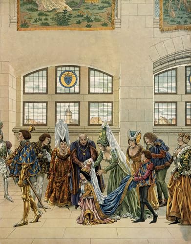 Tableau Marguerite d'Autriche affiche d'art mural vintage 60x90cm