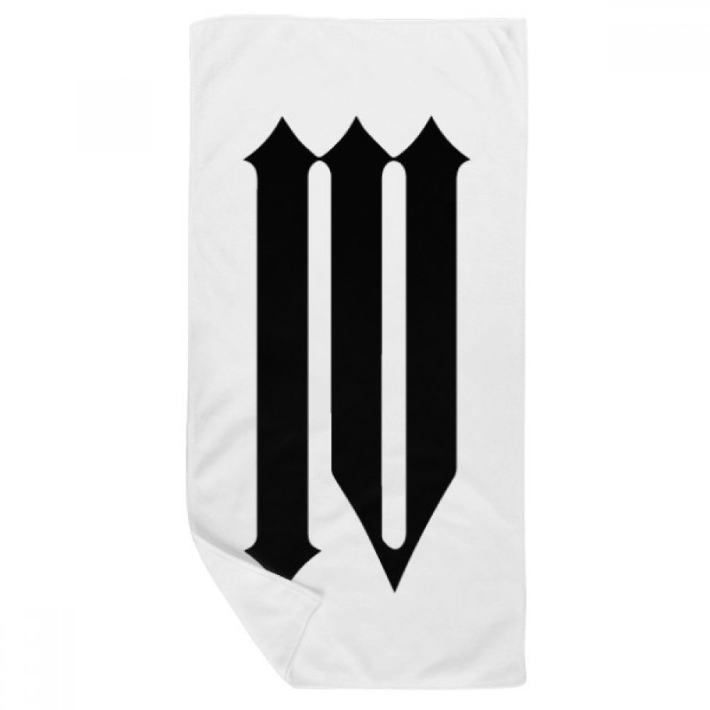 Serviette de bain Roman en Noir gant de toilette multicolore 35x70cm absorbant